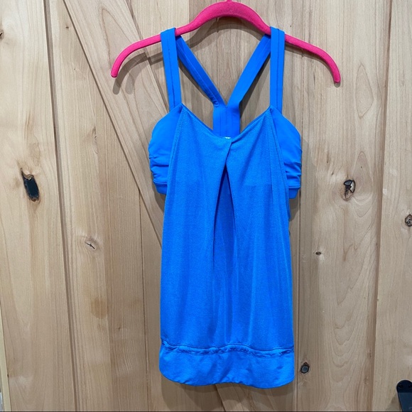 Lululemon Rest Less Tank Top Size 4 Cornflower - Picture 3 of 13